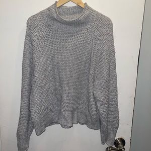 American Eagle Oversized Waffle Turtleneck